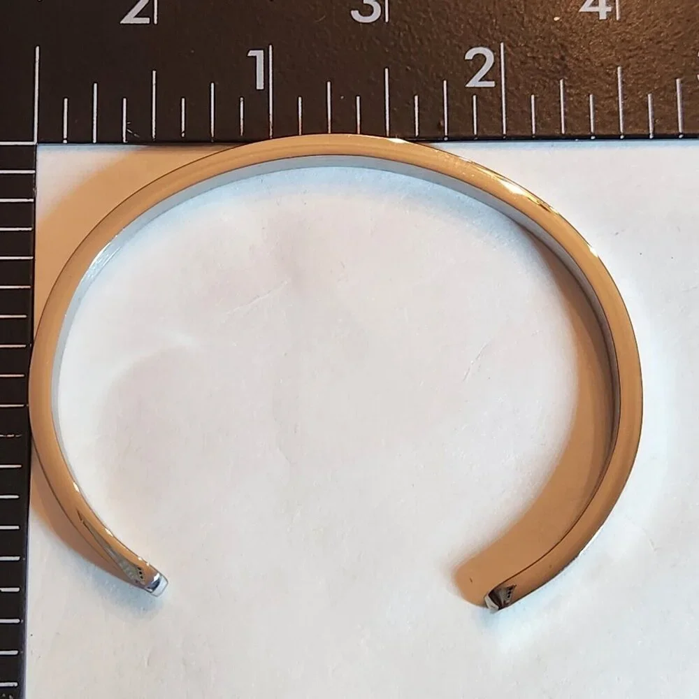 Affirmation Bracelet Open Cuff I Am The Storm Silver Tone Inspiration - Picture 6 of 8